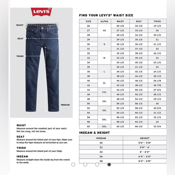 Levi’s 541 athletic Taper big and tall size 50x32 NWT - Picture 14 of 14